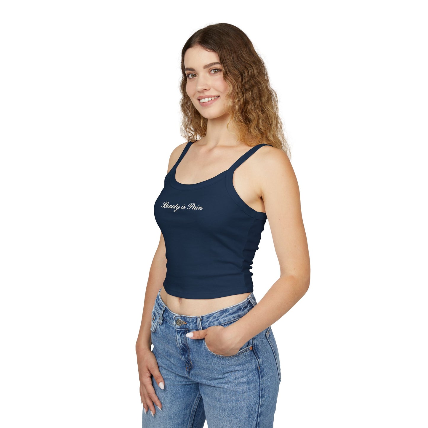 Beauty Is Pain Crop Tank