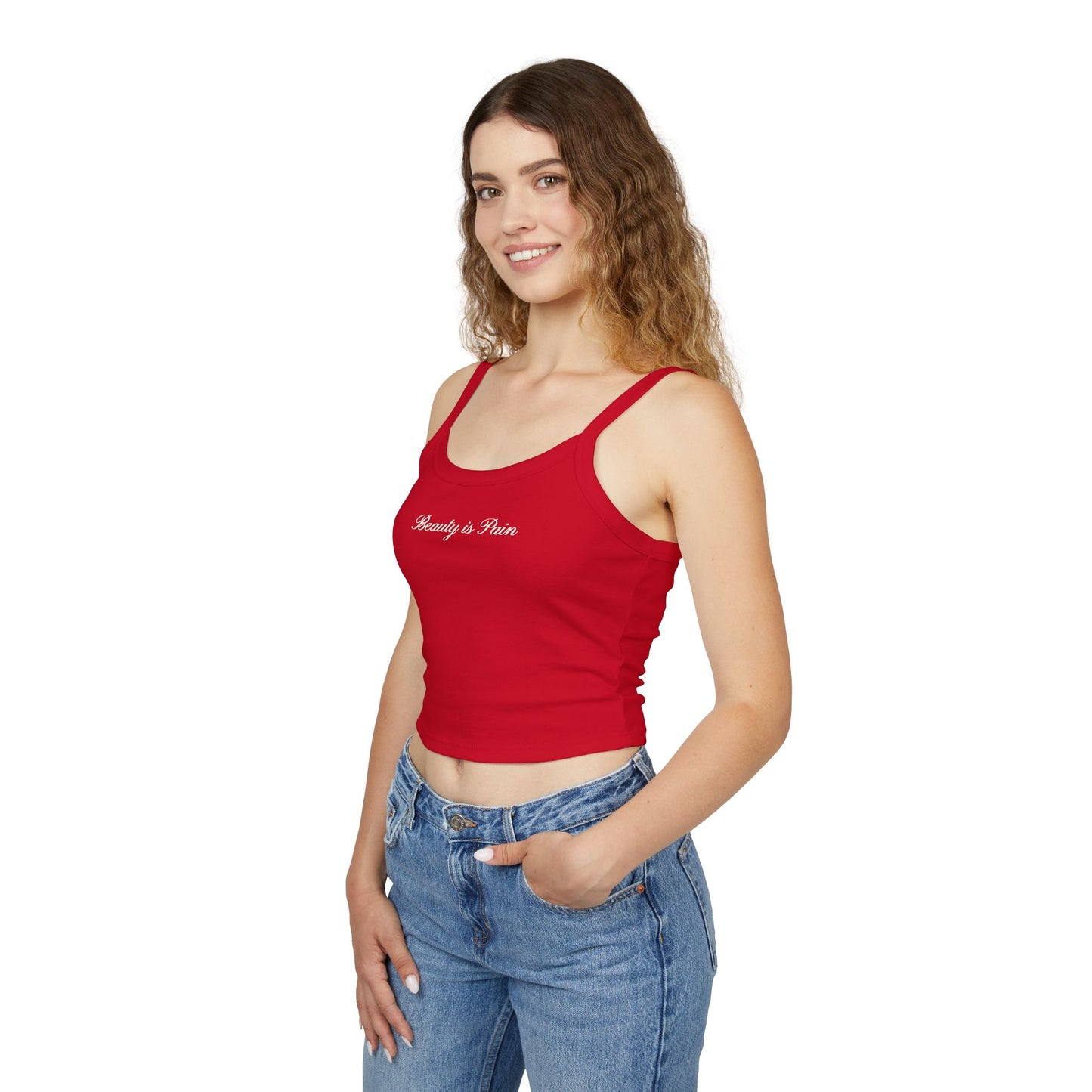 Beauty Is Pain Crop Tank
